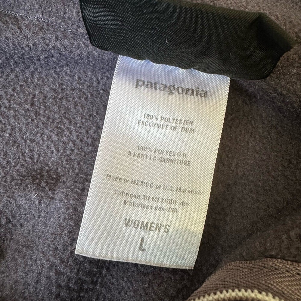 Patagonia Synchilla Womens Fleece 1/4 Zip Pullover Sweater #26296S7 Grey - Picture 7 of 9